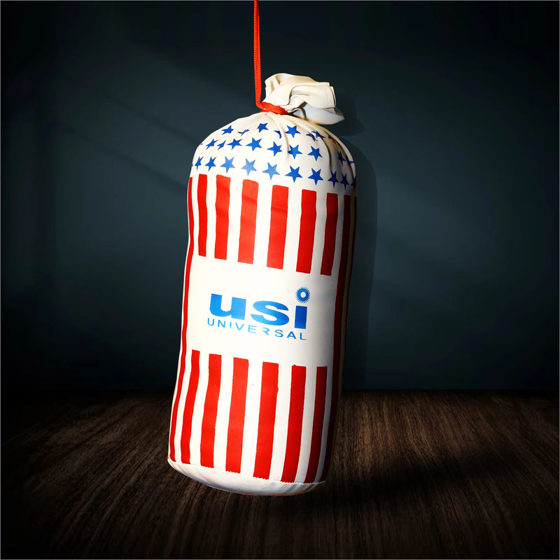 USI Universal 1000B Kid?S Boxing Kit ,Punching Bag Set,Pvc Construction,38Cm/15" X 15Cm/6" Light Punch Bag,Small Boxing Gloves & Head Guard,Retail Box Pack,Suitable For 5+Age