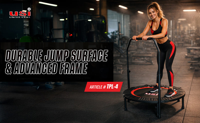 USI UNIVERSAL TRAMPOLINE WITH HANDRAIL (FOLDABLE) TPL4