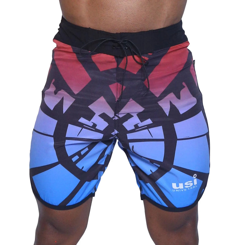 411CG Cracked Glass Physique Board Shorts