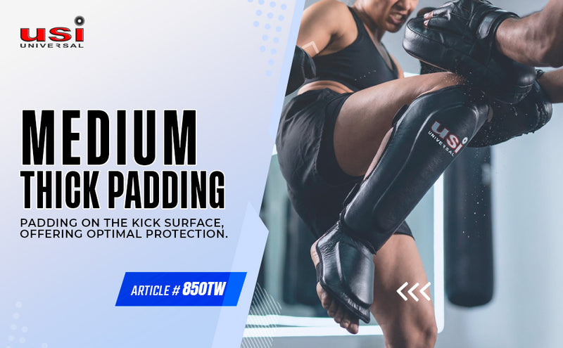 USI UNIVERSAL MUAY THAI SHIN PADS-850TW