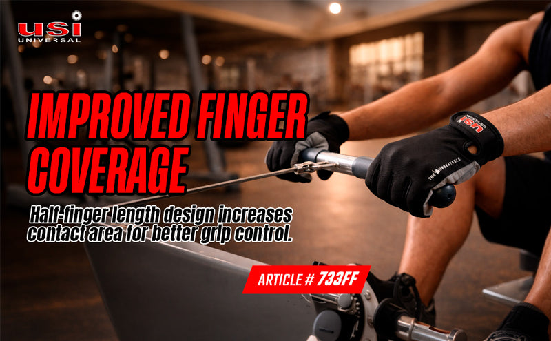 USI UNIVERSAL FULL FINGER FITNESS GLOVES-733FF