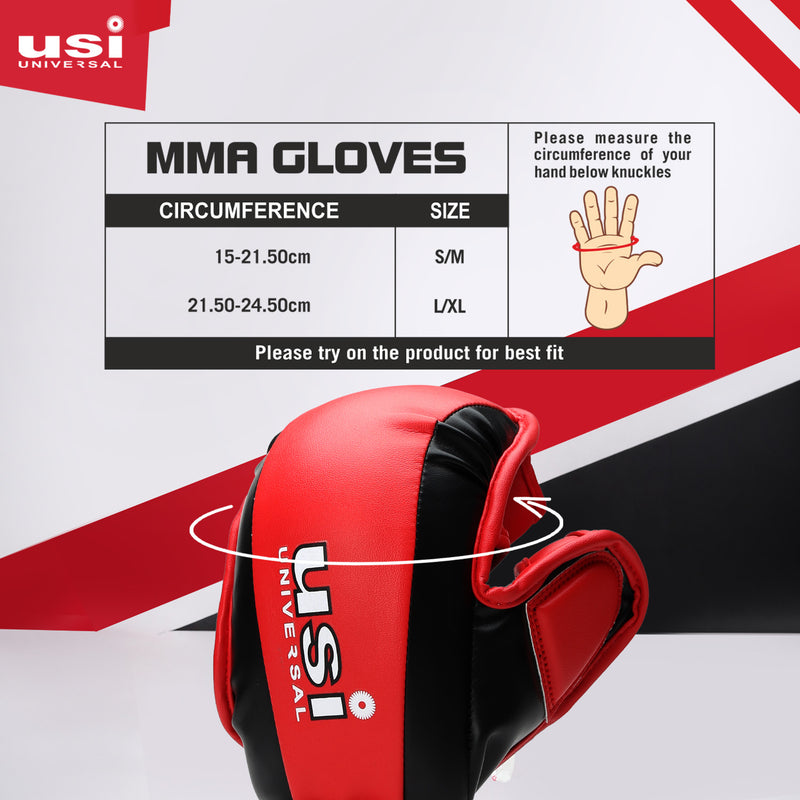 USI UNIVERSAL MMA MULTI USE GLOVES-618GM