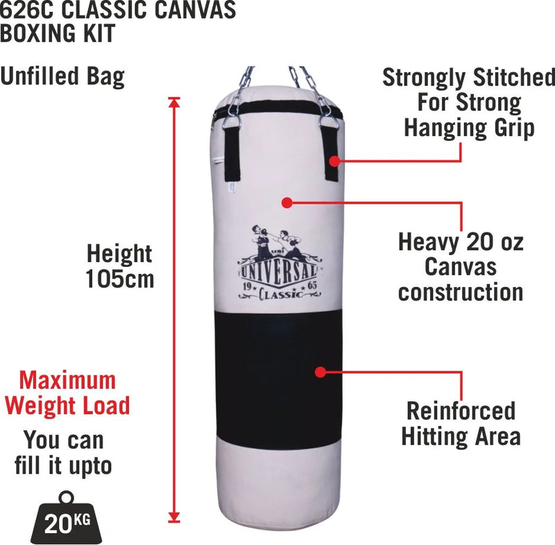 Classic Canvas Punching/Boxing Bags Unfilled - 626C(Uf)