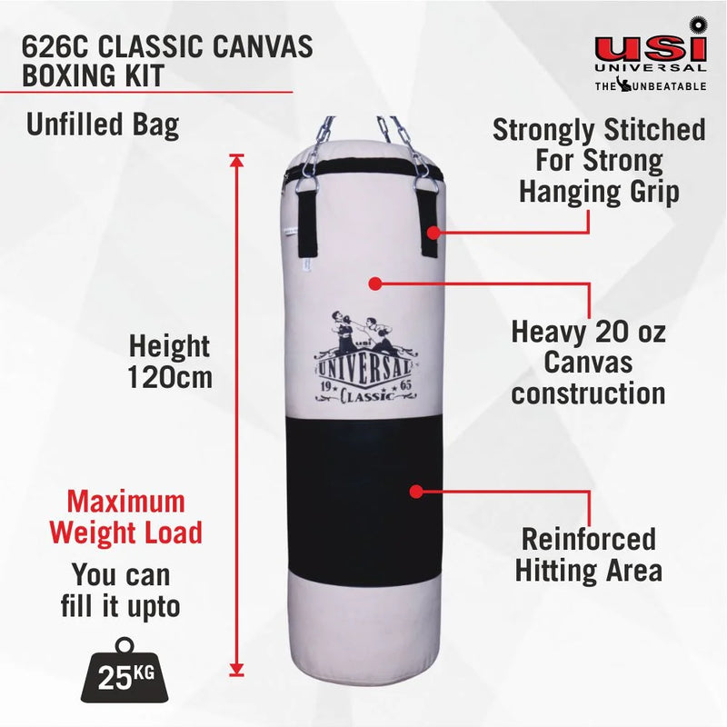 Classic Canvas Punching/Boxing Bags Unfilled - 626C(Uf)
