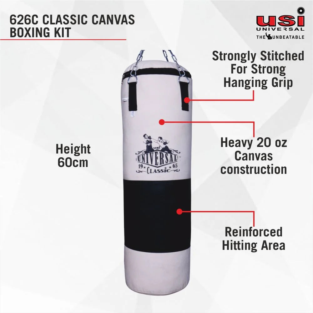 USI Universal 626C Classic Canvas Boxing Bag - Image 1