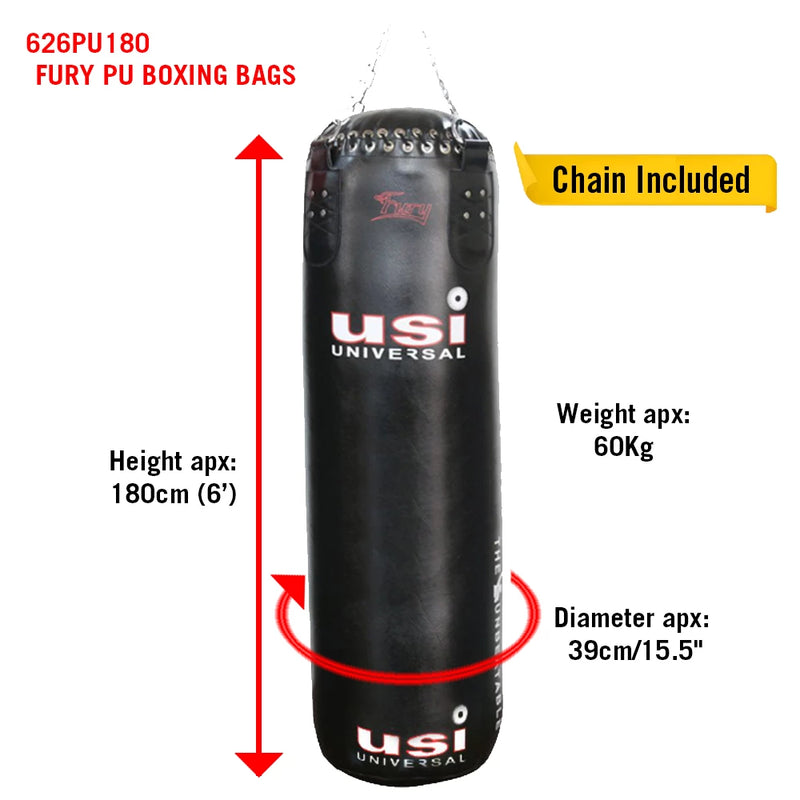 Fury Pu Punching/Boxing Bags (Filled) - 626PU