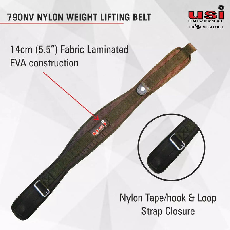 Nylon Velcro Weight Lifting Belt - 790NV