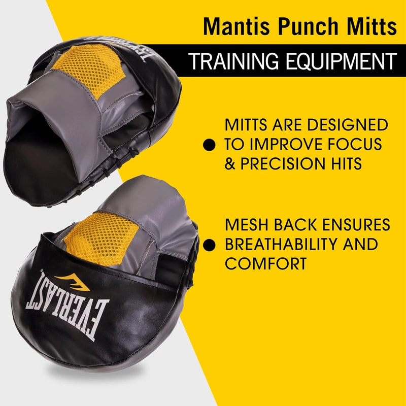 Everlast Boxing Punch Mitts Mantis Grey/Black