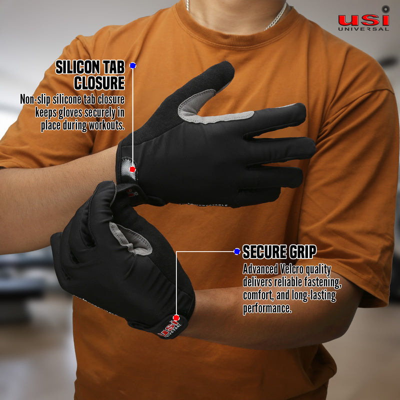 USI UNIVERSAL FULL FINGER FITNESS GLOVES-733FF