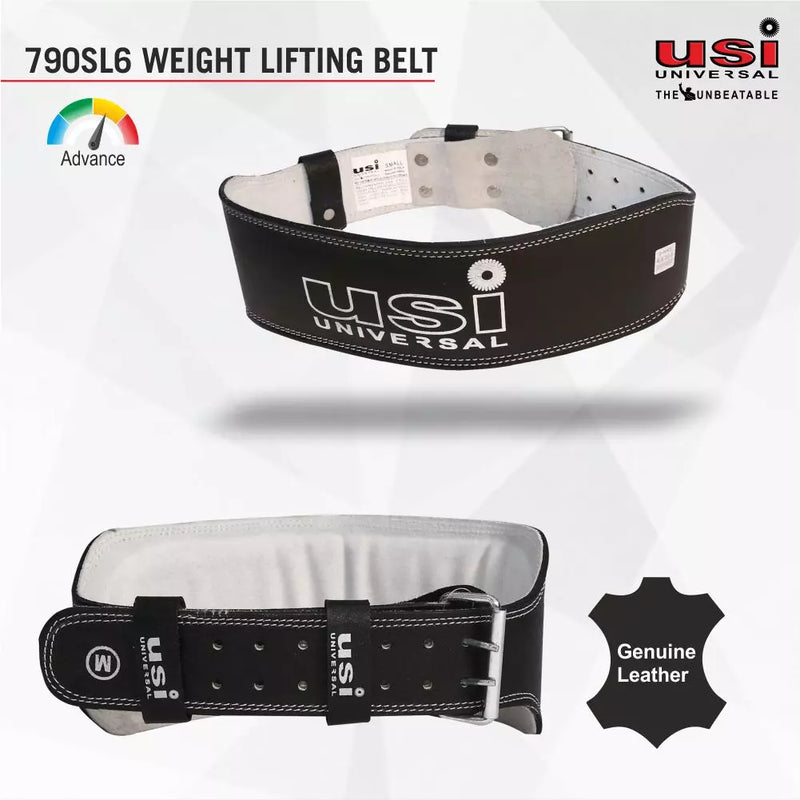 Weight Lifting Belt Padded Leather - 790SL6