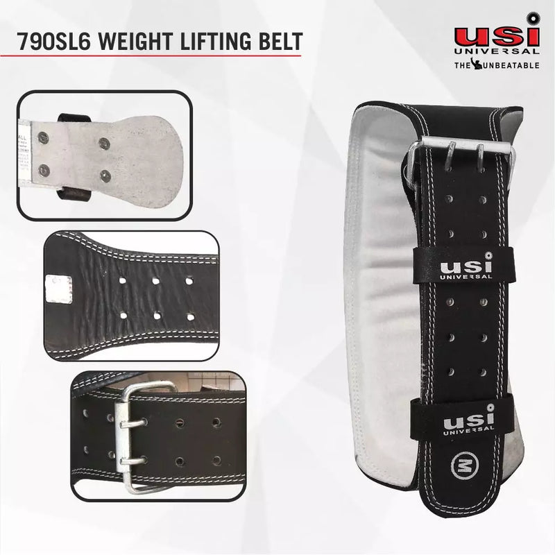 Weight Lifting Belt Padded Leather - 790SL6