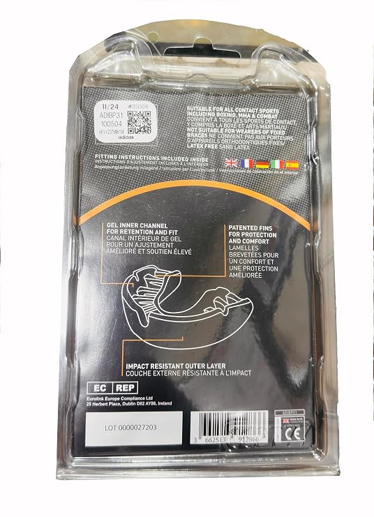 Adidas OPRO Self-Fit Mouthguard Gum Shield Bronze series