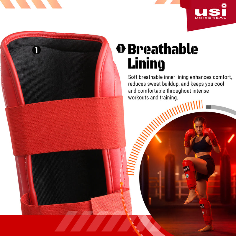 USI UNIVERSAL KICK BOXING SHIN PADS-850KB