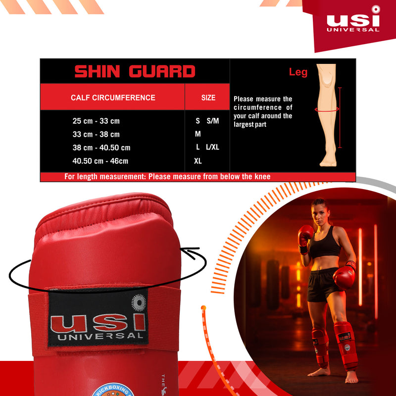 USI UNIVERSAL KICK BOXING SHIN PADS-850KB