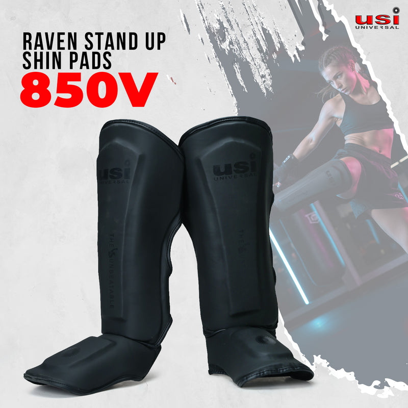 USI UNIVERSAL RAVEN STAND UP SHIN PADS-850V