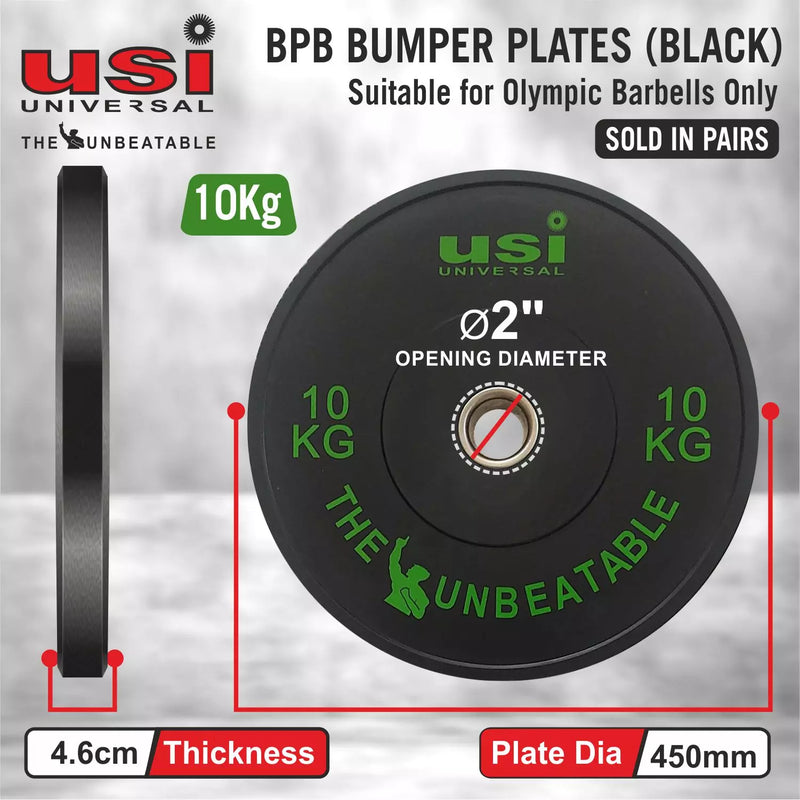 Black Bumper Plate - BPB