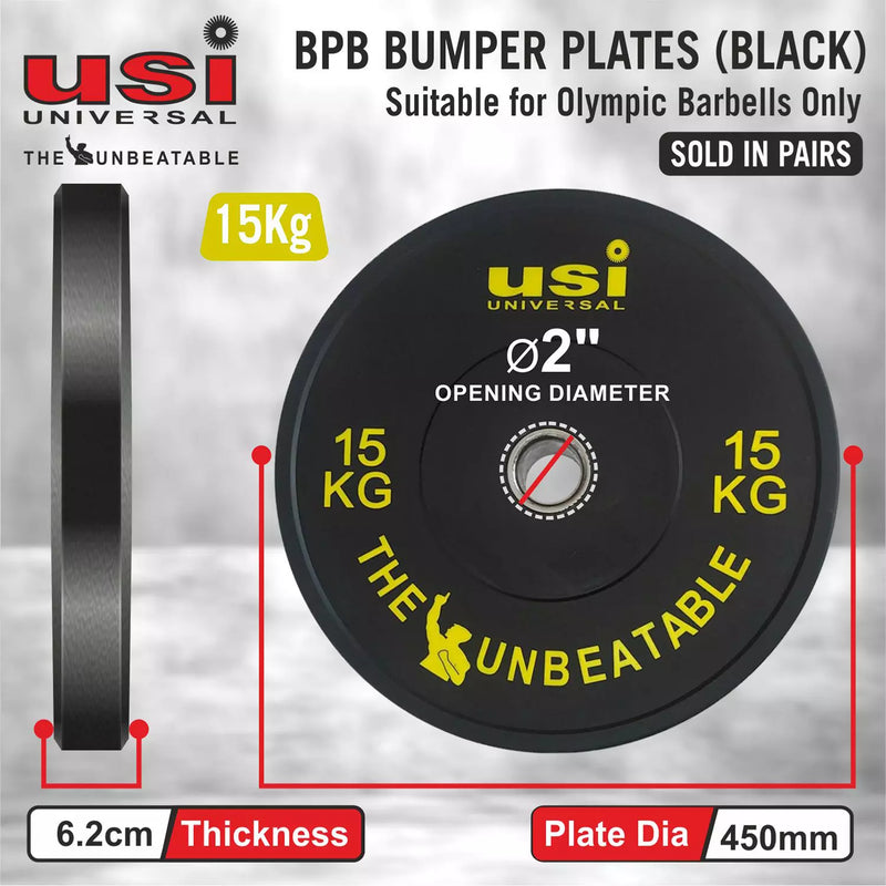 Black Bumper Plate - BPB