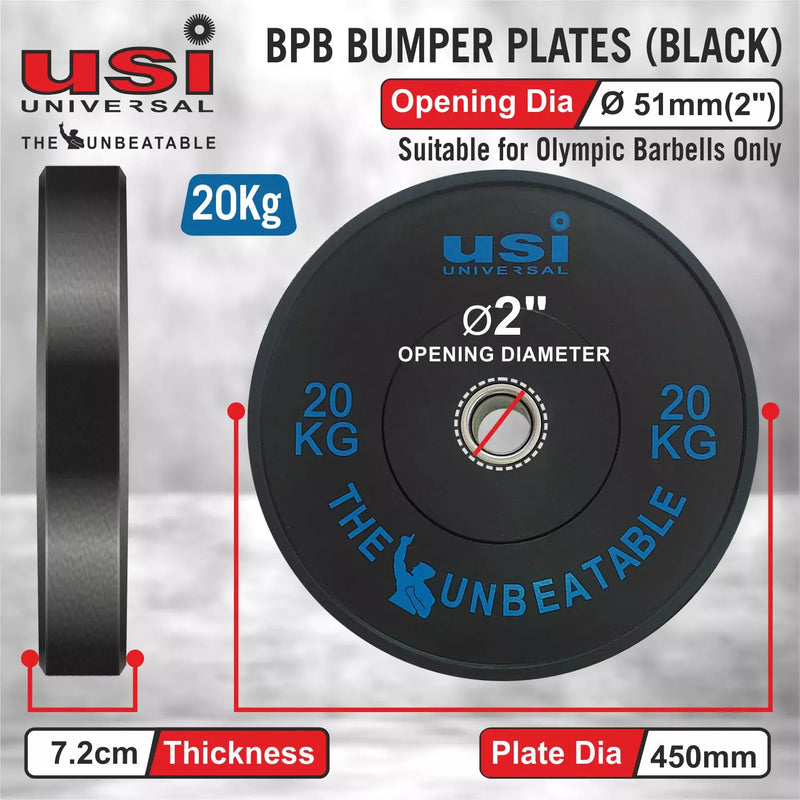 Black Bumper Plate - BPB