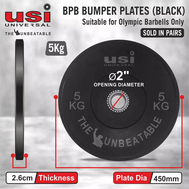 Black Bumper Plate - BPB