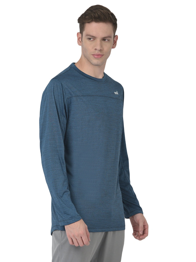 Bouncer Lite Tee Full Sleeves Blue Melange (G101B)