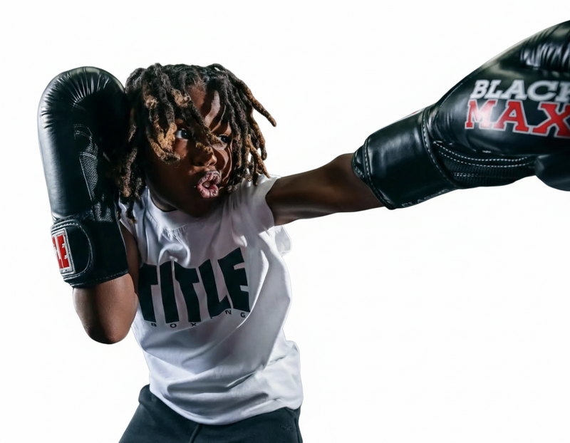 Title Classic Black Max Boxing Gloves Black
