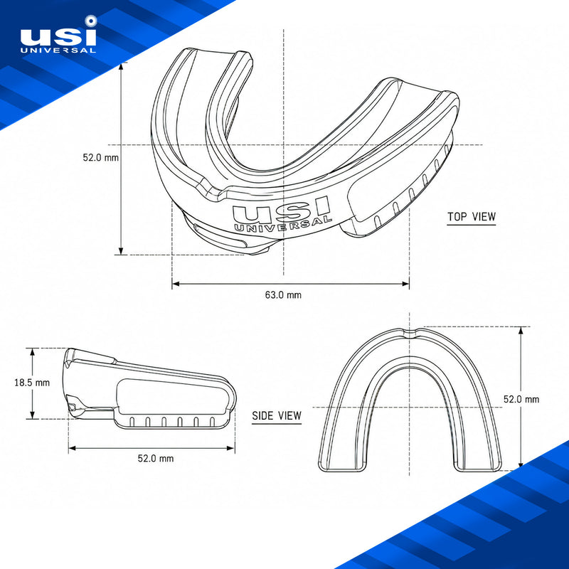 USI Universal UFEEL GEL PRO MOUTH GUARD Pack of 2 pcs MGP