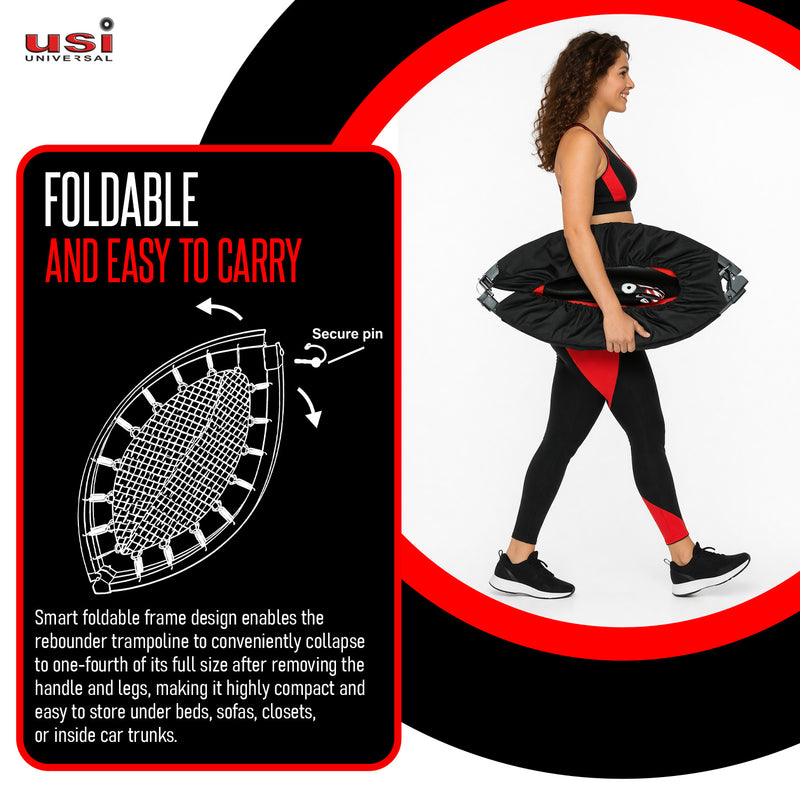 USI UNIVERSAL TRAMPOLINE WITH HANDRAIL (FOLDABLE) TPL4