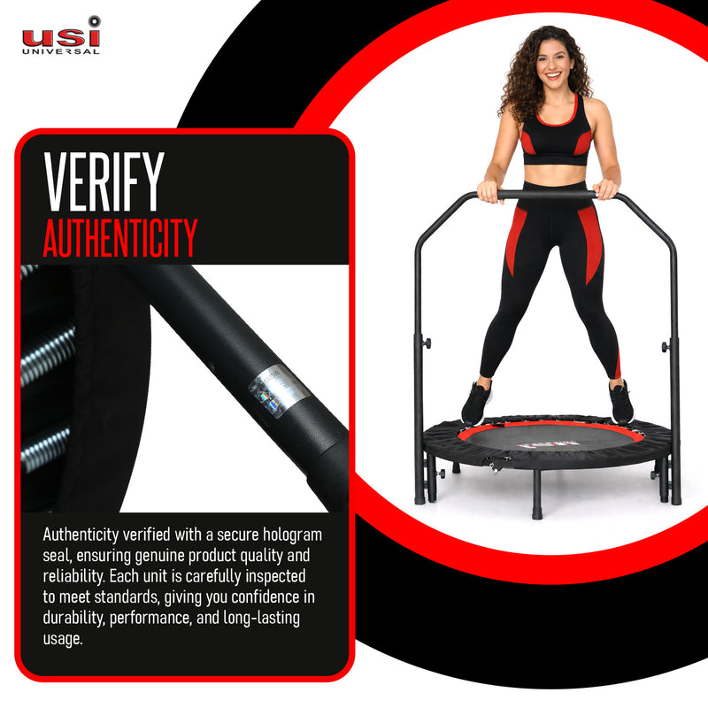 USI UNIVERSAL TRAMPOLINE WITH HANDRAIL (FOLDABLE) TPL4