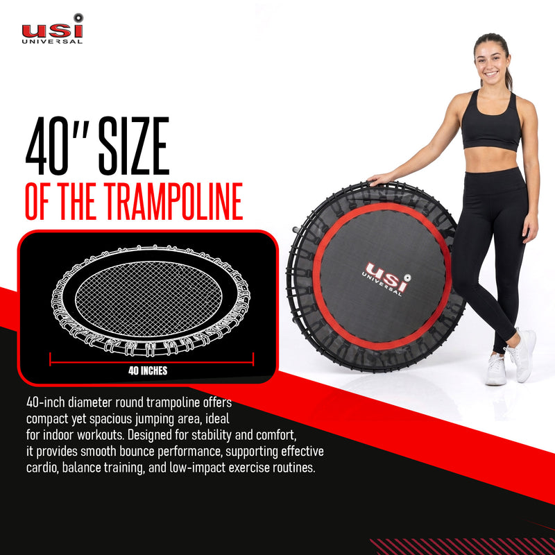 USI UNIVERSAL TRAMPOLINE WITH HANDRAIL TPL5