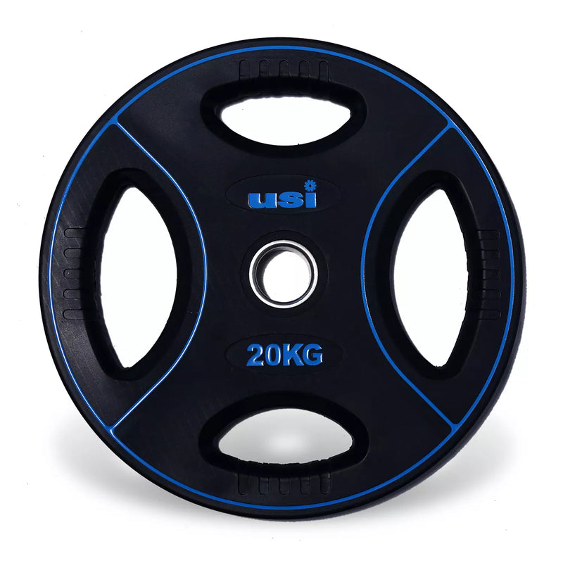 Quad Grip Olympic Weight Plate Tpu - TWP