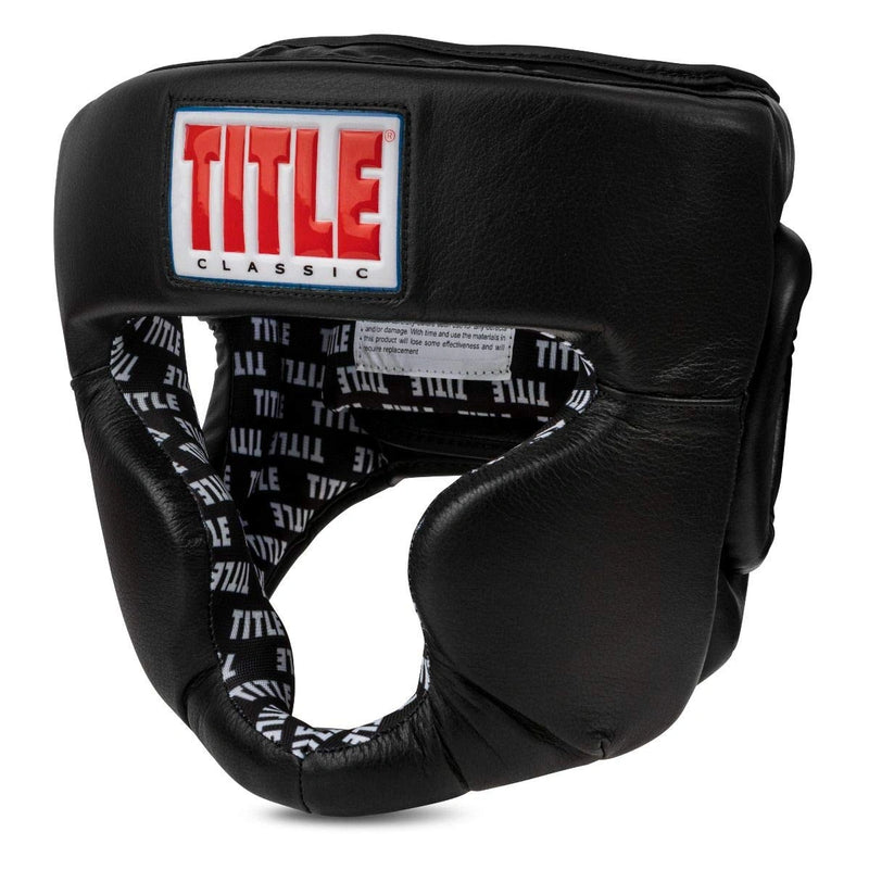 Title Classic Full Coverage Training Headgear Black