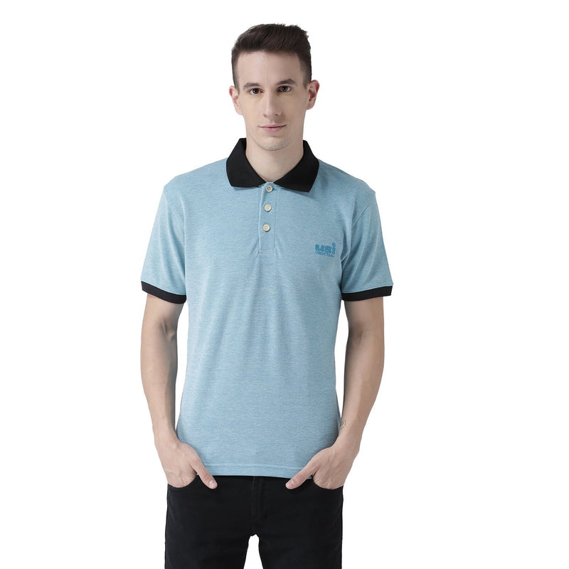 BELP Bird Eye Polo T-Shirt, Men'S Polo Shirt Aqua