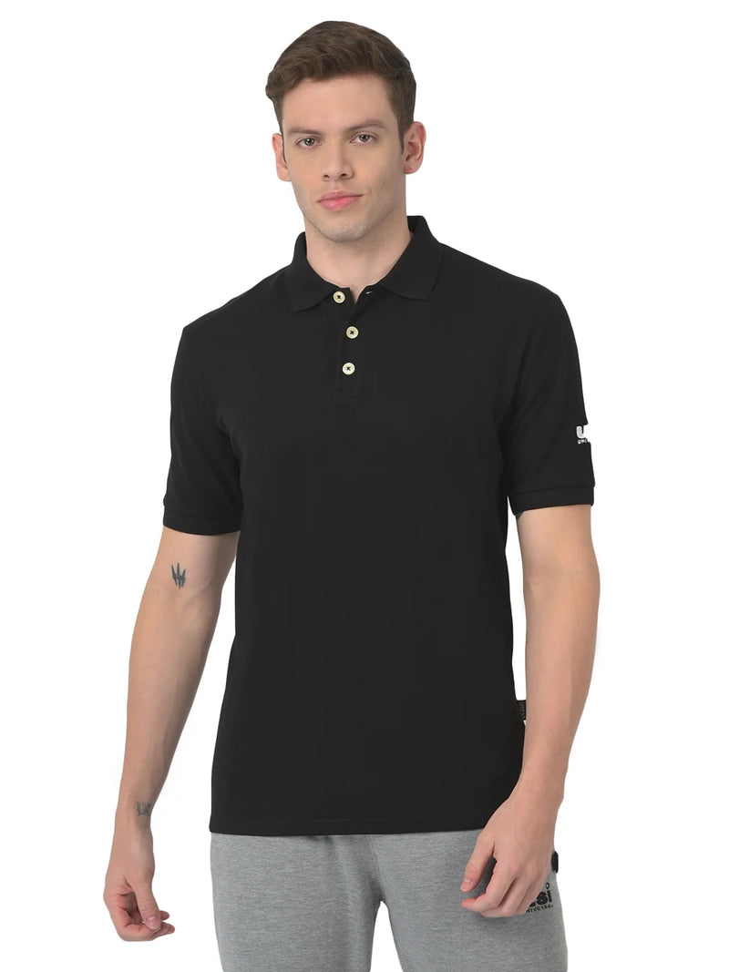 Pique Poloshirt Black (G102B)
