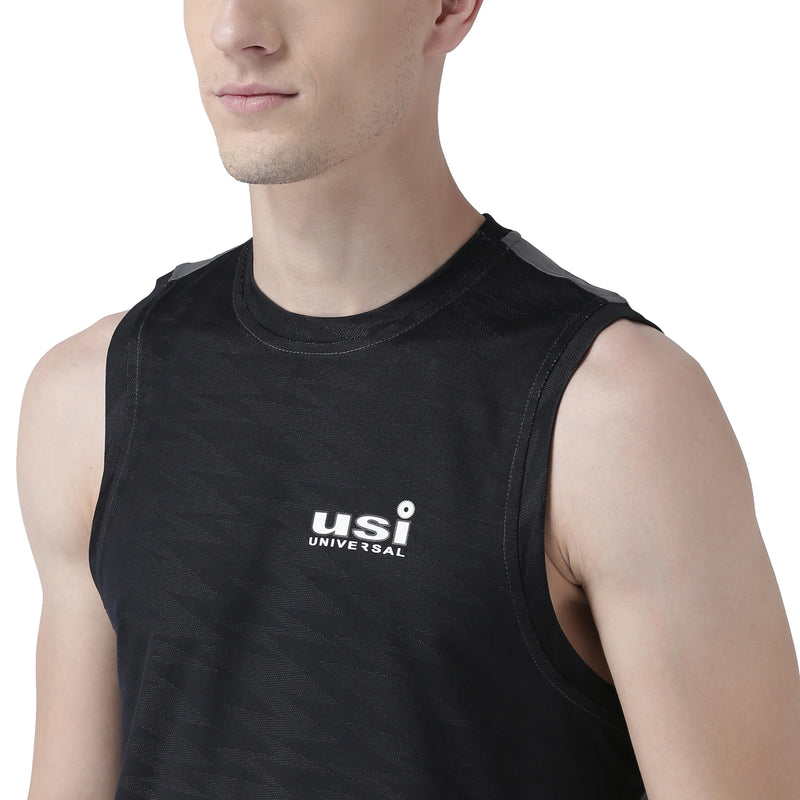 Thunder Sleeveless Tee Black/Grey (G20BK)