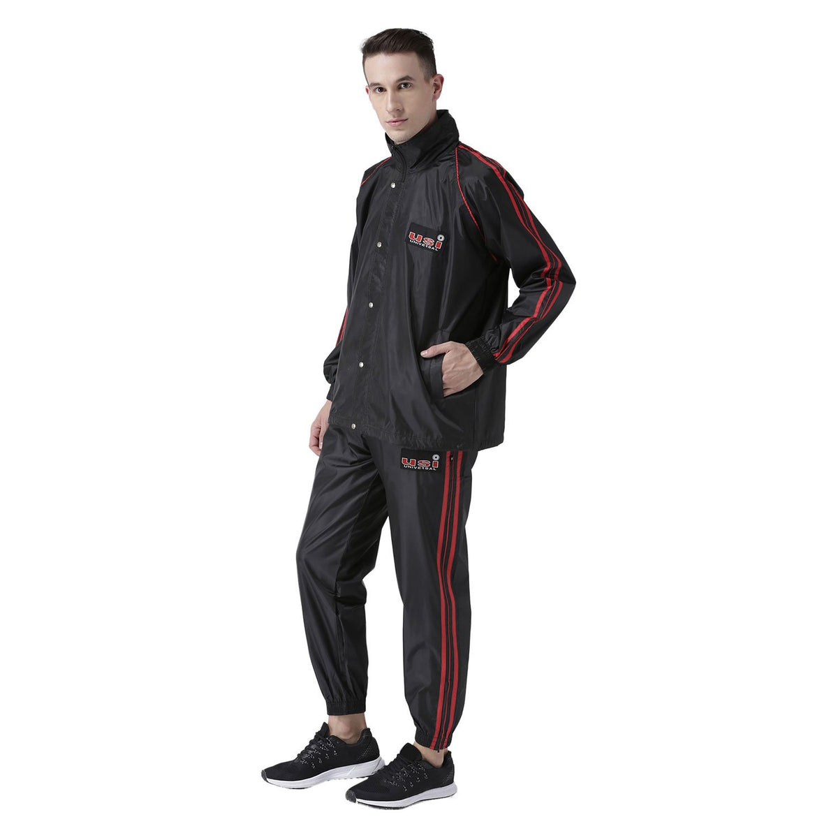 Men's Zip Sauna Suit for Weight Loss, Running Exercise, Gym