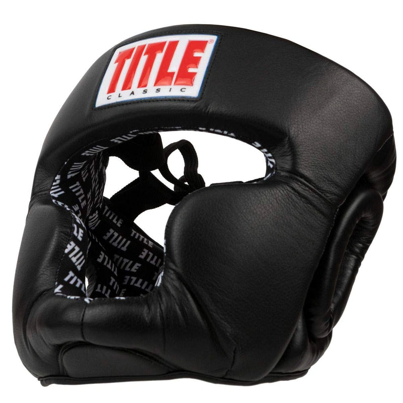 Title Classic Full Coverage Training Headgear Black