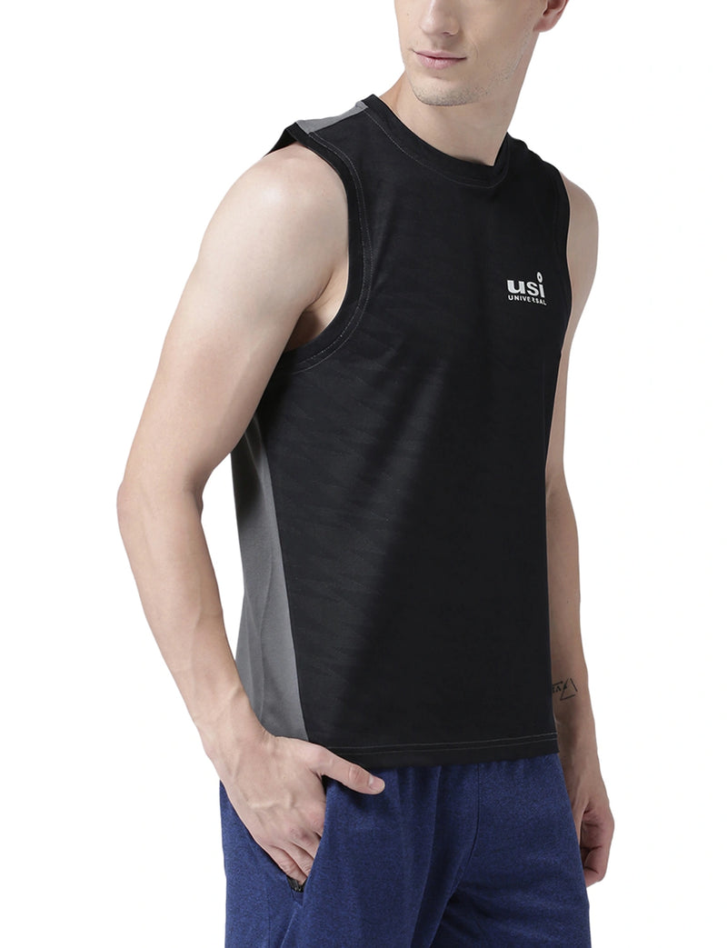 Thunder Sleeveless Tee Black/Grey (G20BK)