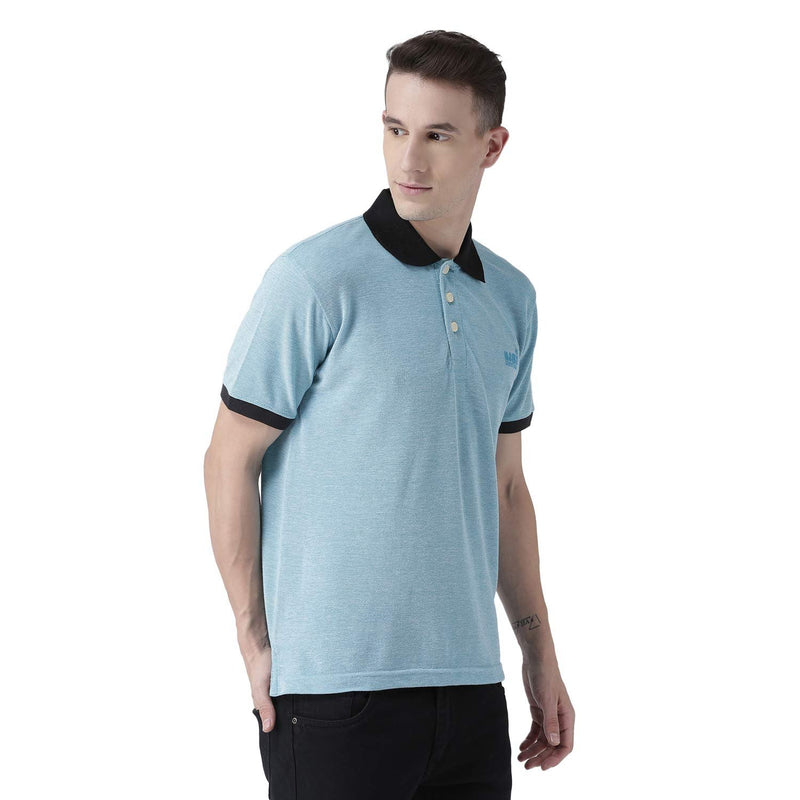 BELP Bird Eye Polo T-Shirt, Men'S Polo Shirt Aqua