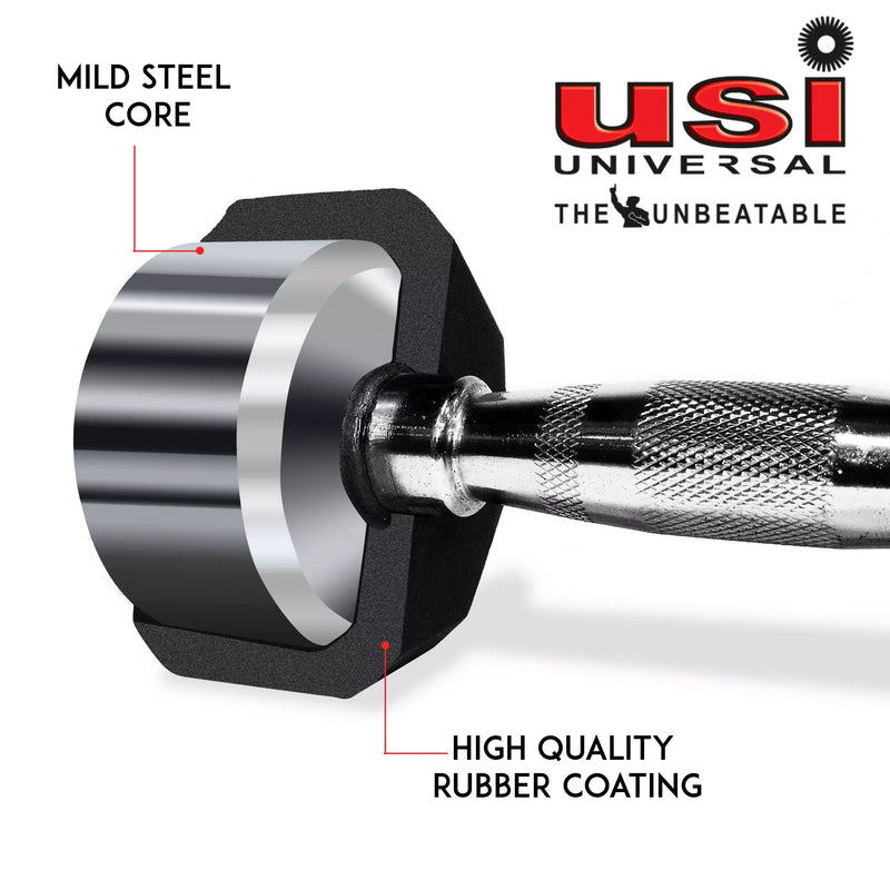 Hexagon Rubber Dumbbells - HDB