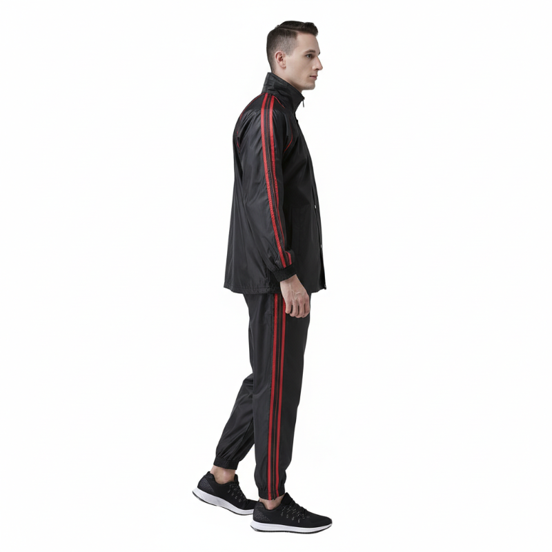 Men'S Zip Sauna Suit For Weight Loss, Running Exercise, Home Gym Workout - 411SZ